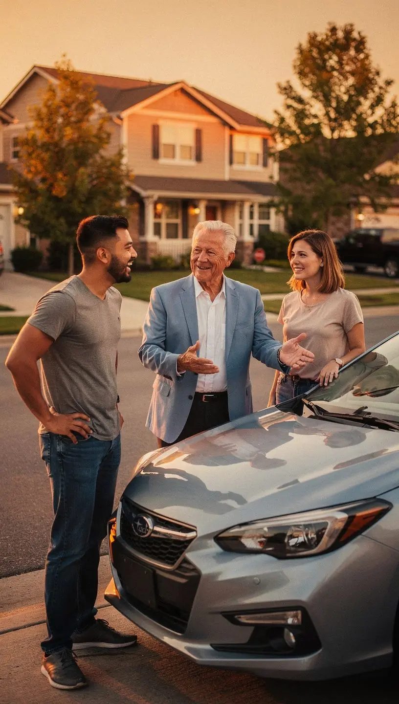 Nowy kierowca uczący się, jak skutecznie korzystać z ubezpieczenia samochodowego.