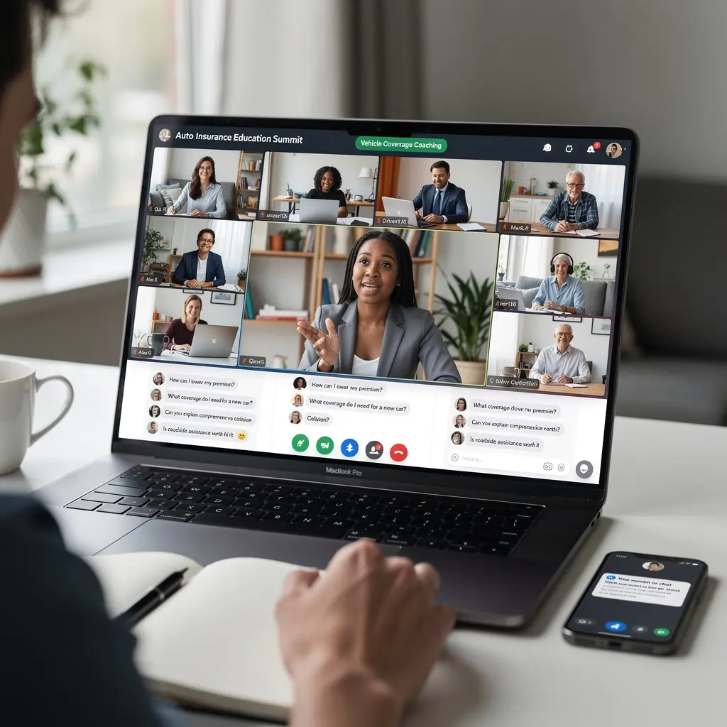 Spotkanie doradcze, podczas którego omawiane są plany ubezpieczeniowe dla seniorów.