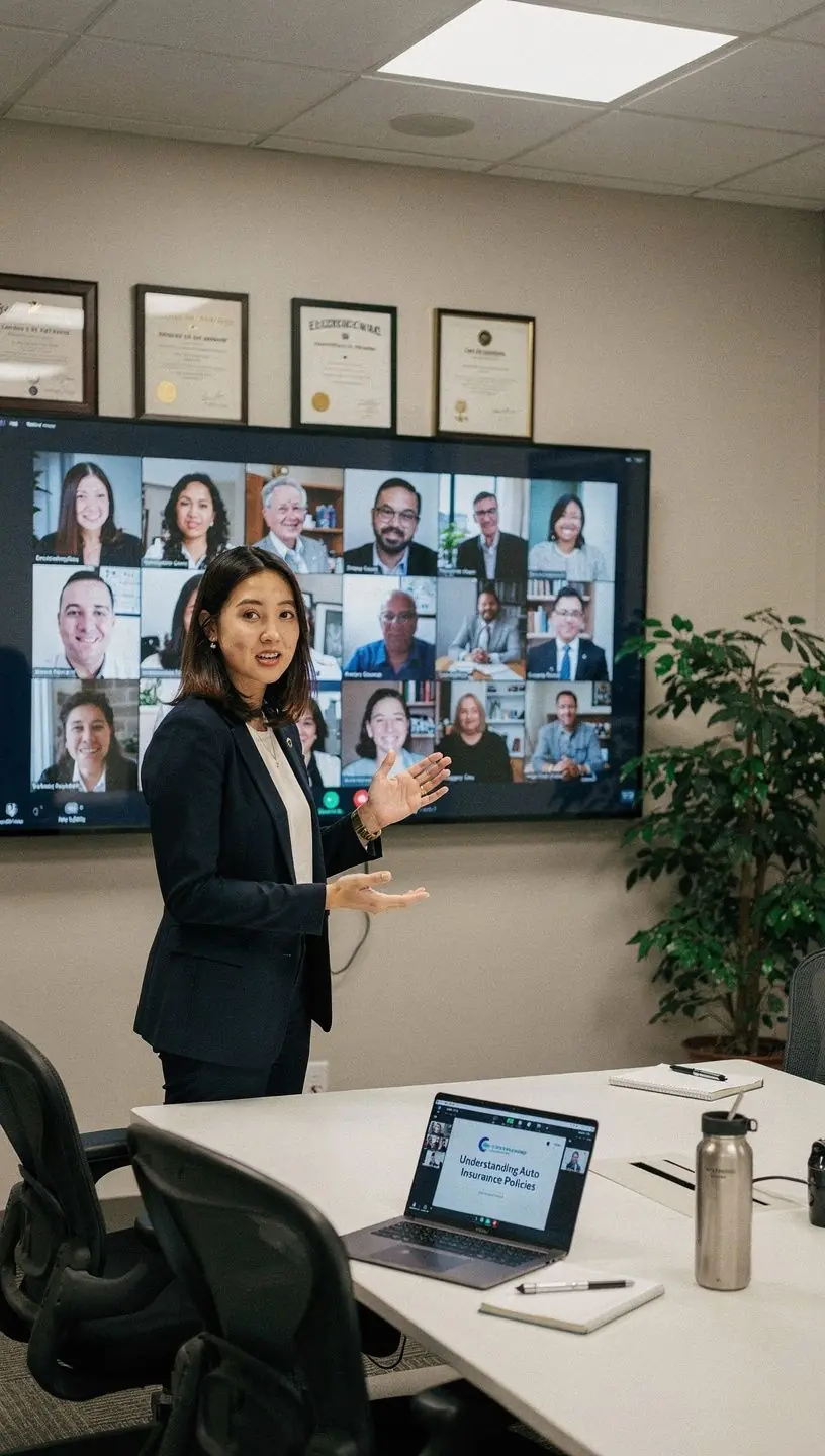 Seniorzy korzystający z materiałów edukacyjnych na temat ubezpieczeń