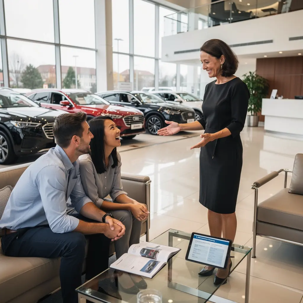 Kierowca przeglądający dokumenty dotyczące ubezpieczenia swojego pojazdu.